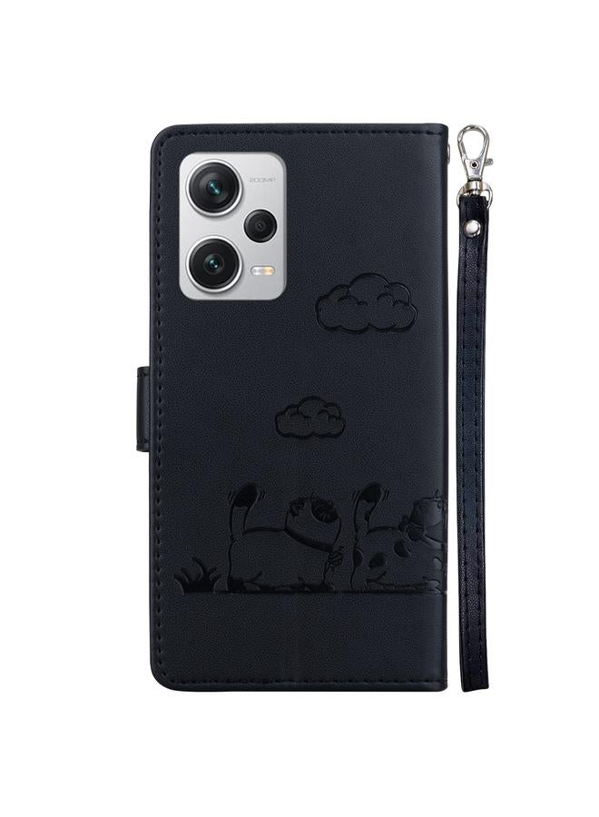 S-TOP Case For Redmi Note 12 Pro+ Global Cute Cats RFID Leather Phone Case - Image 3