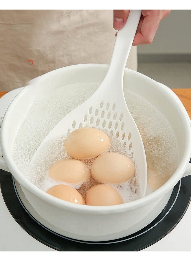Wolpin Plastic Strainer Colander Liquid Filter High-Temperature Resistant (1 Pc) Long Handle 35 x 14 cm - Image 2