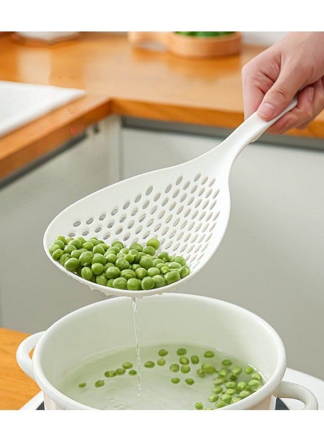 Wolpin Plastic Strainer Colander Liquid Filter High-Temperature Resistant (1 Pc) Long Handle 35 x 14 cm - Image 4