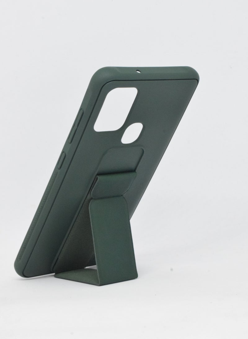 BORTONY Galaxy A21s Case, Fully Covered With Finger Grip Stand Holder Anti Slip Shockproof Protective Case Cover For Samsung Galaxy A21s - Image 2