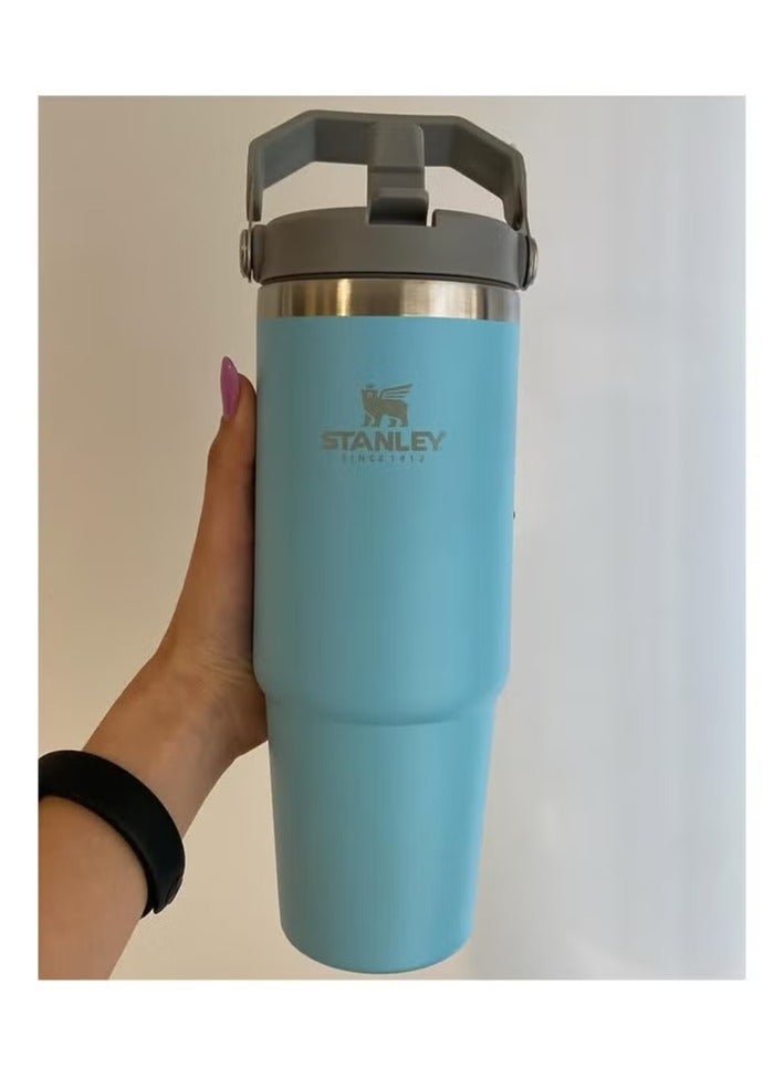 Stanley Stainless Steel Vacuum Insulated Tumbler with Lid and Straw for Water, Iced Tea or Coffee, Smoothie and More, 30 oz  - Image 1