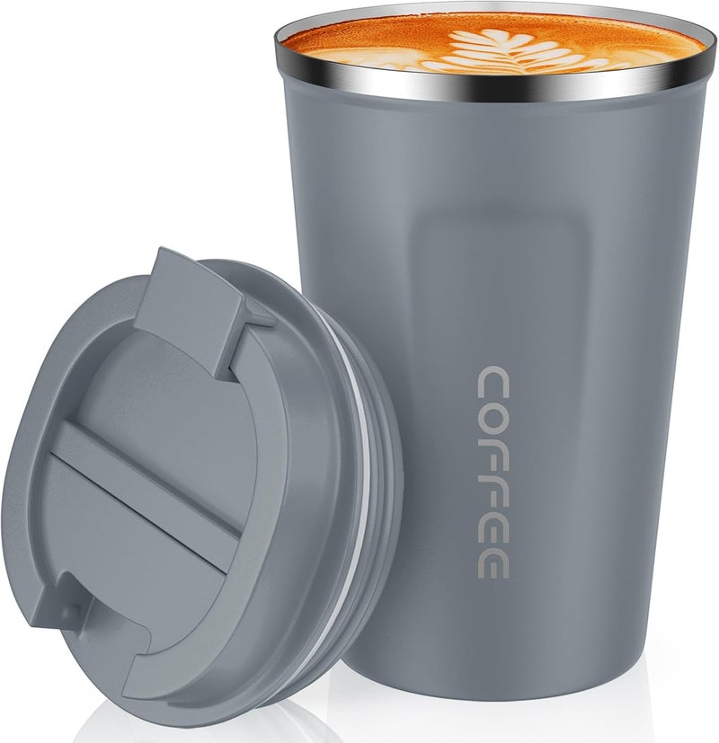 CS COSDDI 12 oz Stainless Steel Vacuum Insulated Tumbler - Coffee Travel Mug Spill Proof with Lid - Coffee Cups for Keep Hot/Ice Coffee,Tea and Beer - Image 1