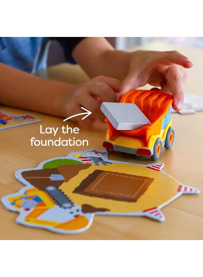 HABA My Very First Games Building Site, A Cooperative Learning Kids Game, Toddler Learning Activities & Games for 2+ Year Olds with Included Toy Truck - Image 4
