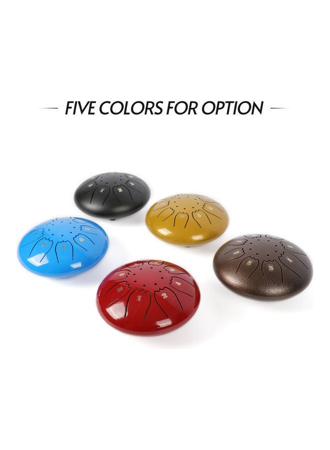 نيبمينينت Mini Metal Hand Drum 5 Inch C Tone 8 Notes Percussion Instrument - Image 5