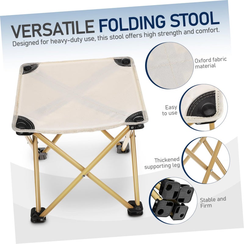 Heavy Duty Oxford Camping Stool Portable Chair Compact Lightweight For Outdoor Travel - Image 5