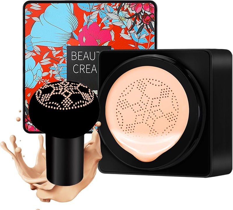 Mushroom Head Air Cushion CC Cream BB Cream Moisturizing Concealer Nude Makeup Brightening Pigment Liquid Foundation Cushion Foundation Natural