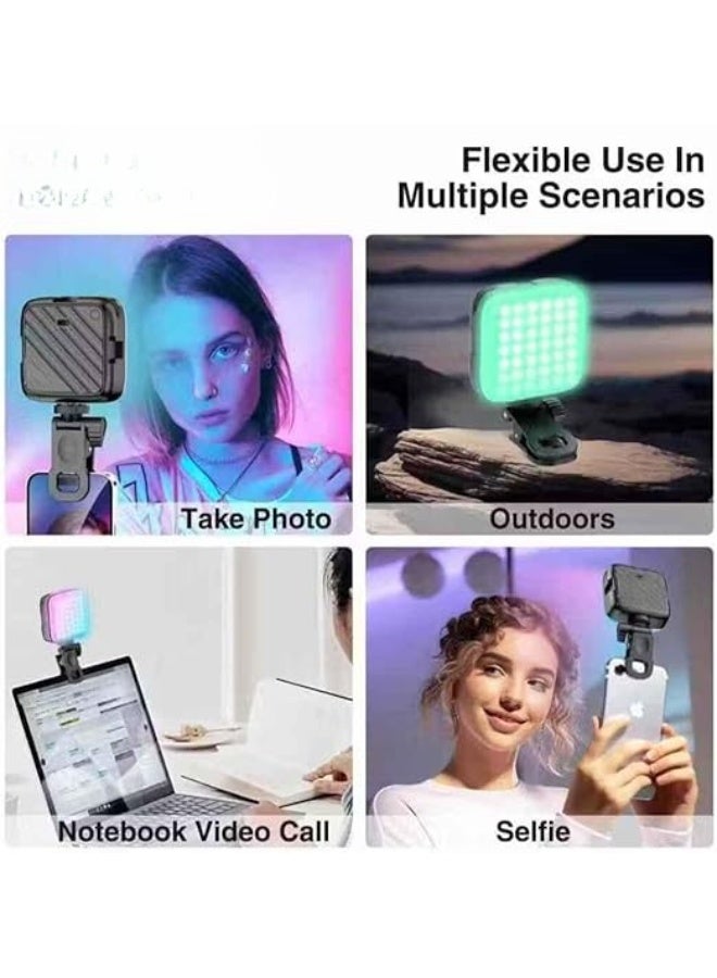 RGB LED Light for Mobile – U80 Pro Style – 12 Color Modes – Compact Video & Photography Light for Phones - Image 2