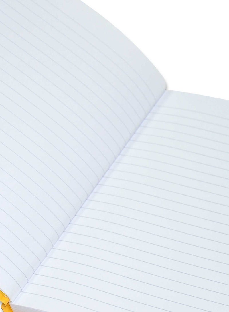 FIS Pack of 5  Neon Hardcover Notebook Single Line, 9X7 Inches (22.86 X 20.32 CM), 100 Sheets, Gold -FSNB97N200 - Image 2