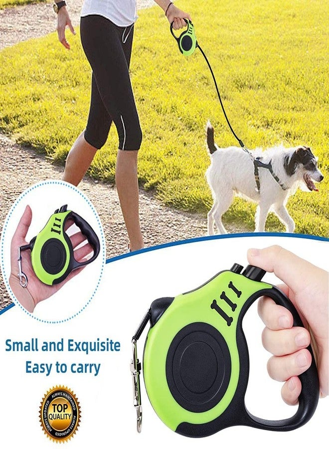 Gbivbe Retractable Green Dog Leash for Medium & Small Dogs & Cats - 16.5FT Tangle Free, Heavy Duty Walking Leash with Anti Slip Handle, Pause & Lock Strong Nylon Tape - Image 4