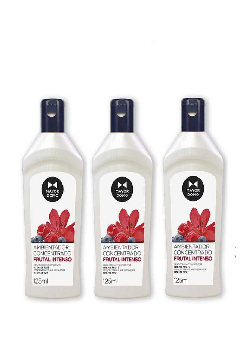 Mayor 3 Bottles Concentrated Air Freshener Intense Fruit Scented 125 ml Room Freshener For Bathrooms And All Over The House  - Image 1