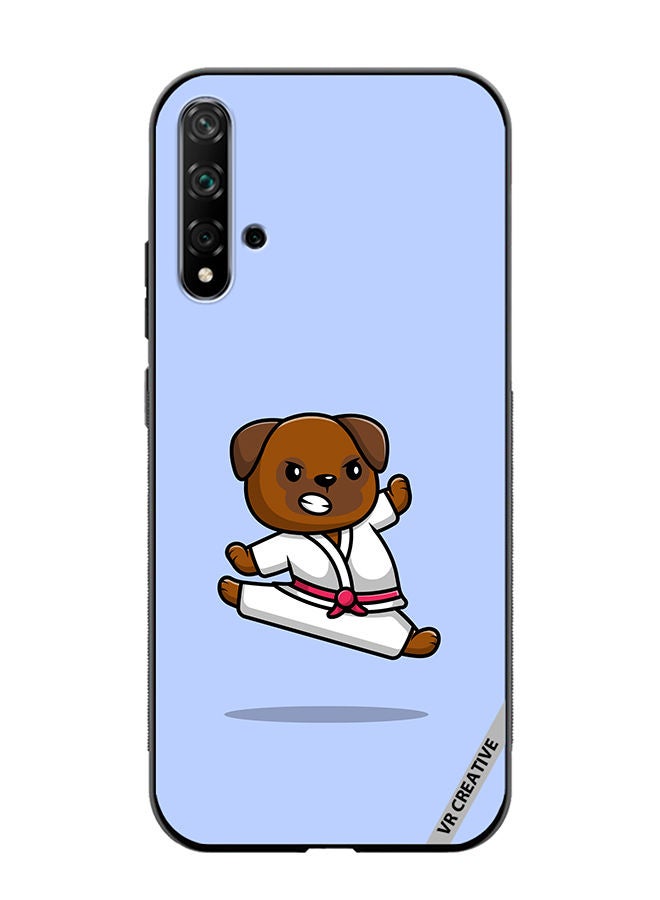 VR CREATIVE Protective Case Cover For Huawei Nova 5T Karate Dog Design Multicolour - Image 1