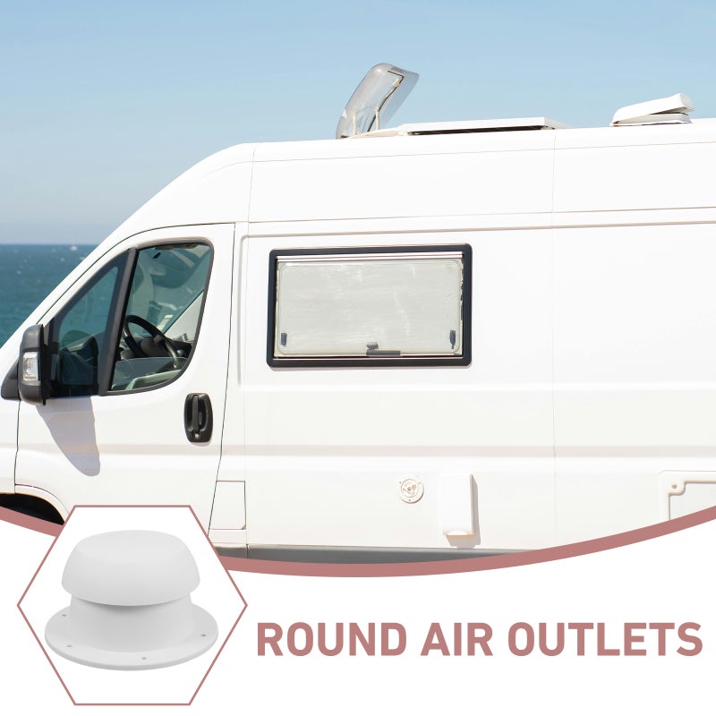 Rv Plumbing Vent Cap Mushroom Vent Cover Roof Rainproof Strong Ventilation Top-Mounted Cap For Various Vehicles Airflow Optimization - Image 5