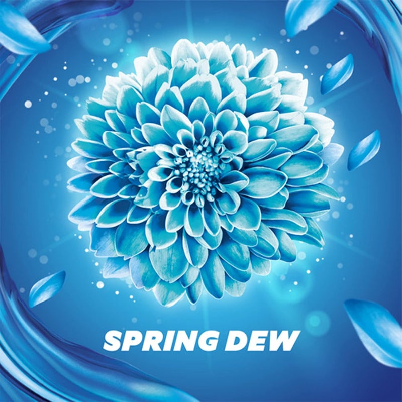 Fabric Softener for super soft soft, Spring Dew, gives long-lasting fragrance 4L+ Concentrated Fabric Softener Lavender & Magnolia, 1.5L - Image 1