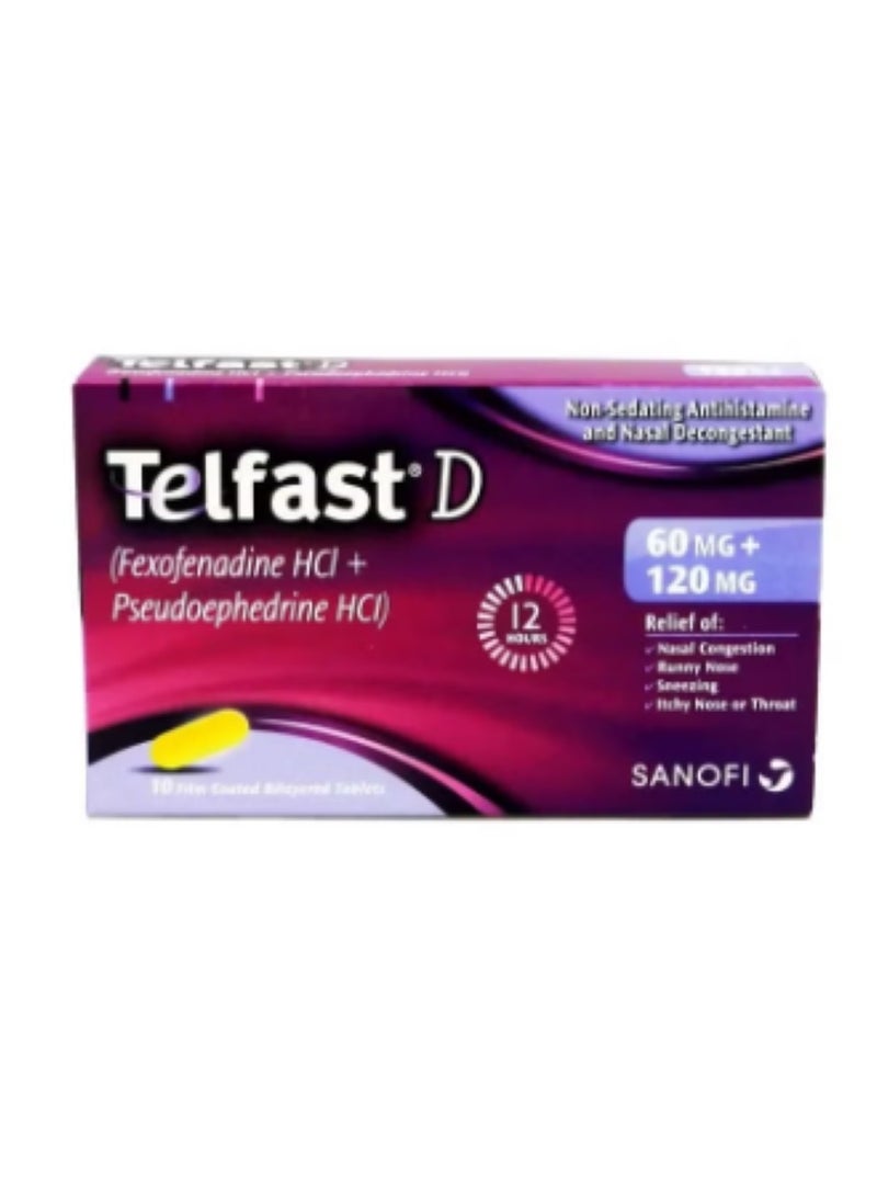 sanofi Telfast-D 60/120Mg Tabs 10S 