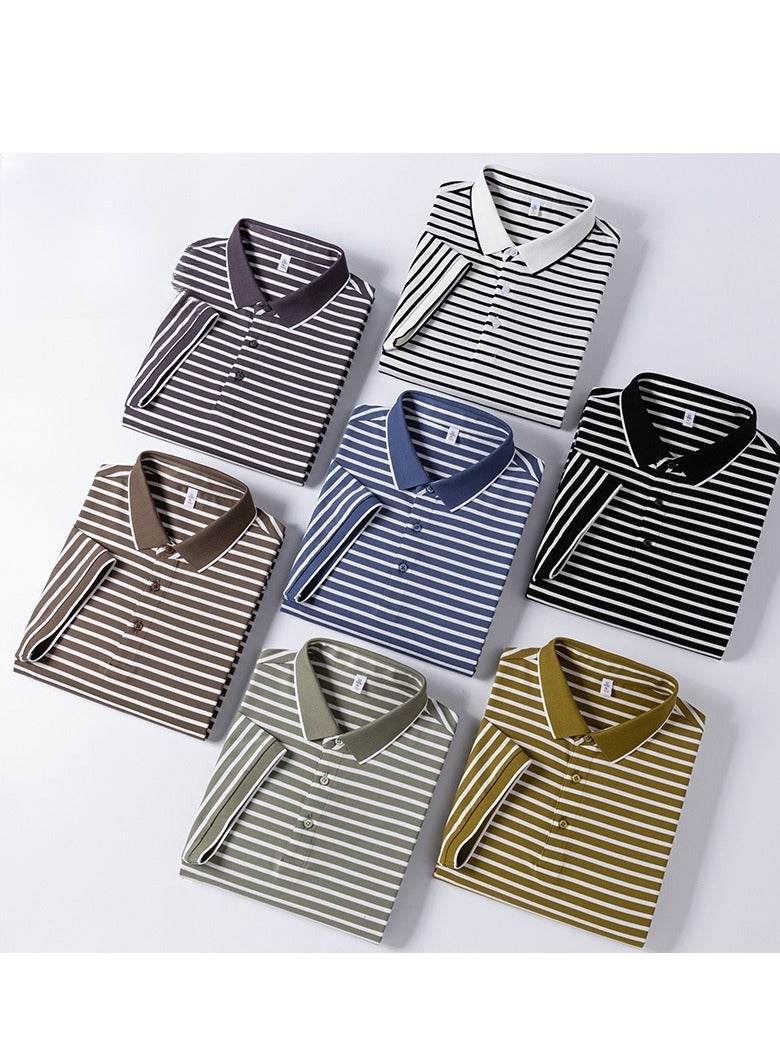 POLO Shirt Men's Short sleeved T-shirt New Fashion Casual Flip Leader - Image 2