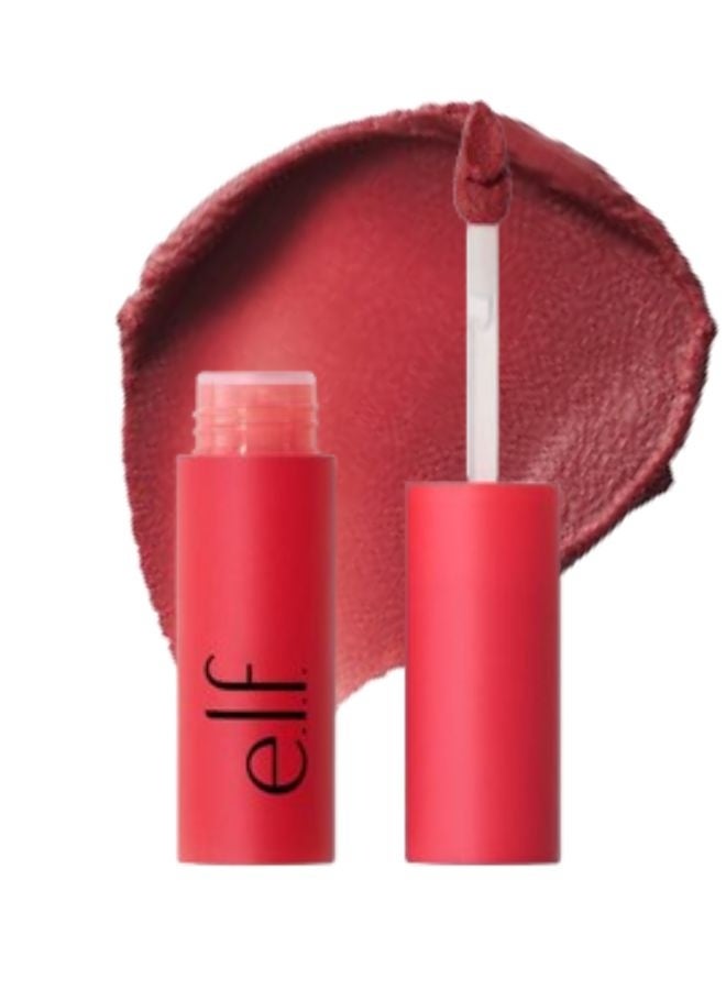 إلف أحمر شفاه وخدود e.l.f. So Blurreal Red Velvet – لون شفاه وخدود ناعم قابل للتكثيف، 0.35 أونصة (10 غرام) - Image 1