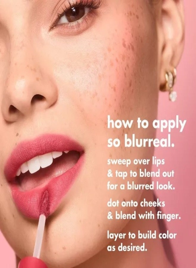 إلف أحمر شفاه وخدود e.l.f. So Blurreal Red Velvet – لون شفاه وخدود ناعم قابل للتكثيف، 0.35 أونصة (10 غرام) - Image 4