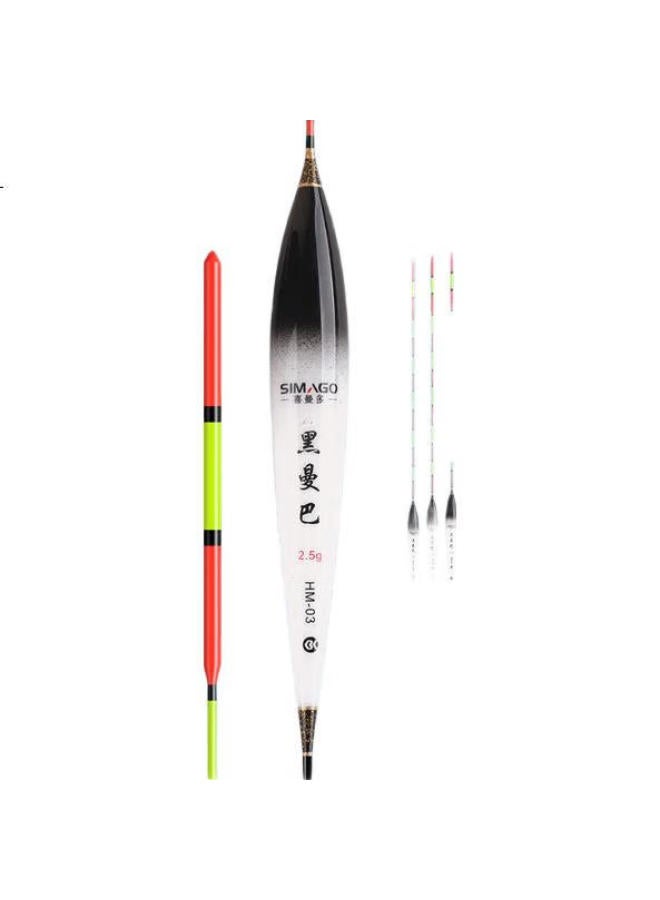Simago Nano Fishing Float Set, Highly Sensitive, Thickened, Eye-Catching, Three-Piece Set, For Crucian Carp And Carp, Wild Fishing Float, Hmtz - Image 1