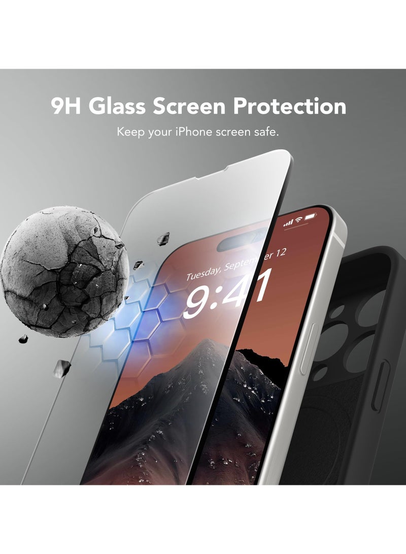 SUYDANBOX Magnetic for iPhone 14 Pro Max Case Compatible with MagSafe [Full Camera Protection][Screen Protector] Silicone Shockproof Protective Phone Case for iPhone 14 Pro Max 6.7" Black  - Image 4
