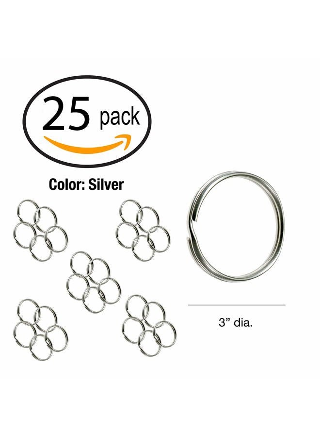 Lucky Line 3" Nickel Plated Split Ring, 25 per Box (79100) - Image 4