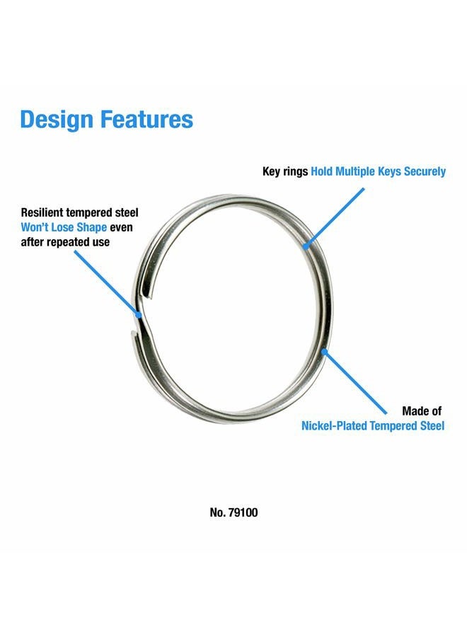 Lucky Line 3" Nickel Plated Split Ring, 25 per Box (79100) - Image 5