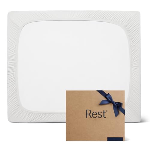 REST Evercool Fitted Sheet Queen Size Arctic White 15 Deep up to 18 Breathable Bedding for Hot Sleeper and Night Sweats Bed Sheet with Ionic SelfCleaning Silver Yarn for Sensitive Skin