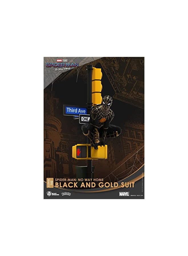 BEAST KINGDOM Spiderman: No Way Home: Black & Gold Ds102 Dstage Diorama Statue Multicolor - Image 3