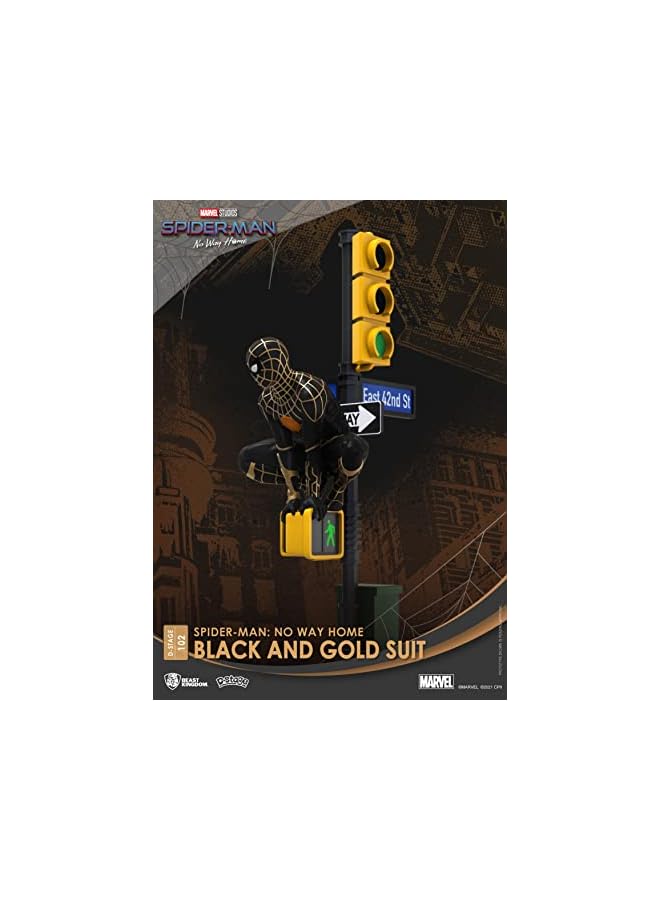 BEAST KINGDOM Spiderman: No Way Home: Black & Gold Ds102 Dstage Diorama Statue Multicolor - Image 4