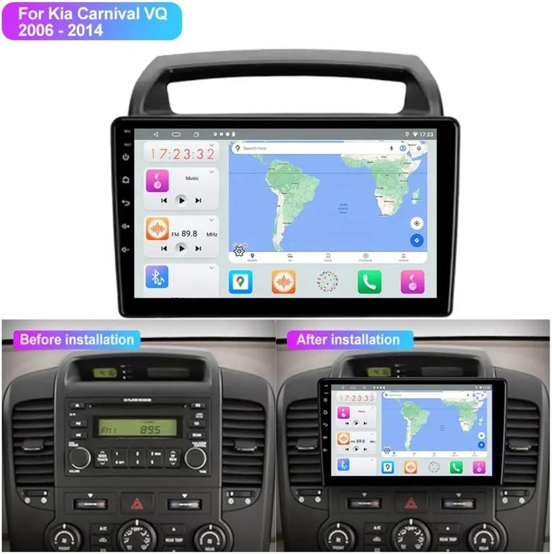 4k MRC android car screen for kia carnival model 2006 to 2014 with ahd reverse camera - Image 2