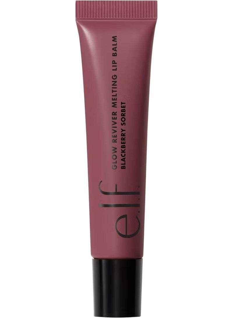 elf Glow Reviver Melting Blackberry Sorbet Lip Balm, Hydrating Tinted Lip Balm For A Glossy Finish & Soft, Supple Lips, Vegan & Cruelty-Free - Image 1