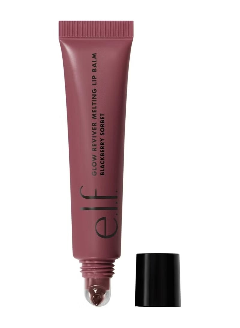 elf Glow Reviver Melting Blackberry Sorbet Lip Balm, Hydrating Tinted Lip Balm For A Glossy Finish & Soft, Supple Lips, Vegan & Cruelty-Free - Image 3