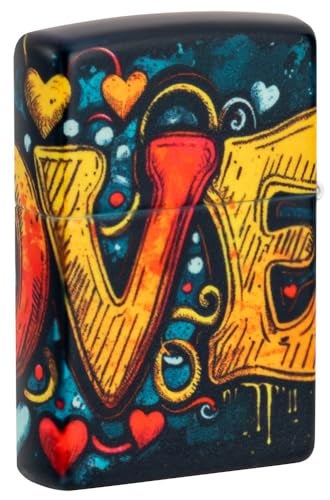 Zippo Love Mural Design 540 Matte Pocket Lighter - Image 3