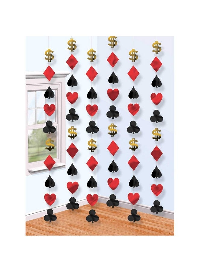 LUDALY Casino String Hanging Party Decoration (Pack of 6) - Image 1