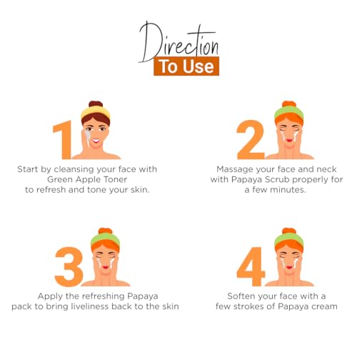 Vedic Line Vedicline Crystal Clear Skin Care Combo, With Papaya & Green Apple Extract For Healthy Glowing Skin, (Pack Of 4) 400 ml - Image 4