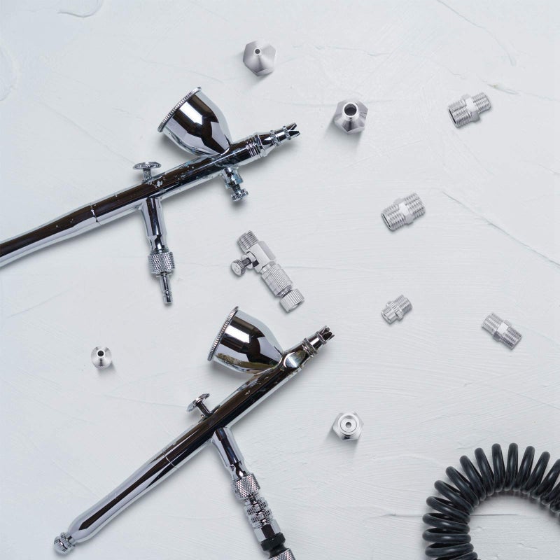 Hotop 13 Pieces Airbrush Adapter Set, Including Airbrush Adapter Kit Airbrush Quick Release Disconnect Fitting Connector Set for Air Compressor and Airbrush Hose - Image 4