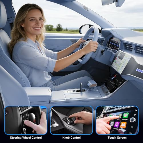 Yomikoo Wireless CarPlay Adapter for Apple iPhone - Convert Factory Wired to Wireless CarPlay Dongle, Plug & Play for iOS 10+ & Wired CarPlay Cars 2016+, USB & Type-C Port - Image 5
