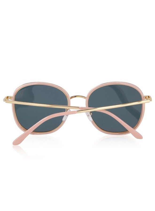 MERRY'S Polarized Sunglasses for Women Retro Oversized Goggles Sun Glasses Metal Temple S6108 (Pink, 53) - Image 3