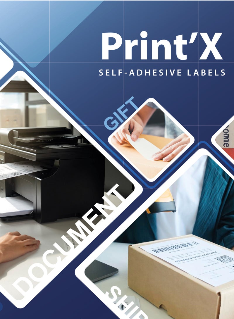 Print'X 3 Pack – A4 Sticker Paper Self-Adhesive – 100 Sheets Each – Compatible with Inkjet, Laser & All Printers - Image 3