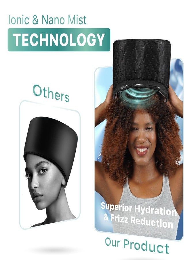 Granteva High-Power Hair Steamer Cap for Natural Hair - Deep Conditioning, Easy to Use, Adjustable Heat & Timer, at-Home Salon Treatment for Black Hair Care, Moisture & Repair Treatment for Healthy Hair - Image 5