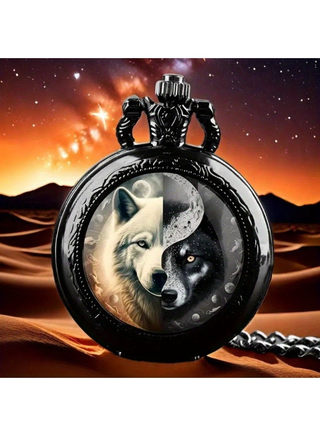 KUYING New Retro Flip Pendant Commemorative Watch 