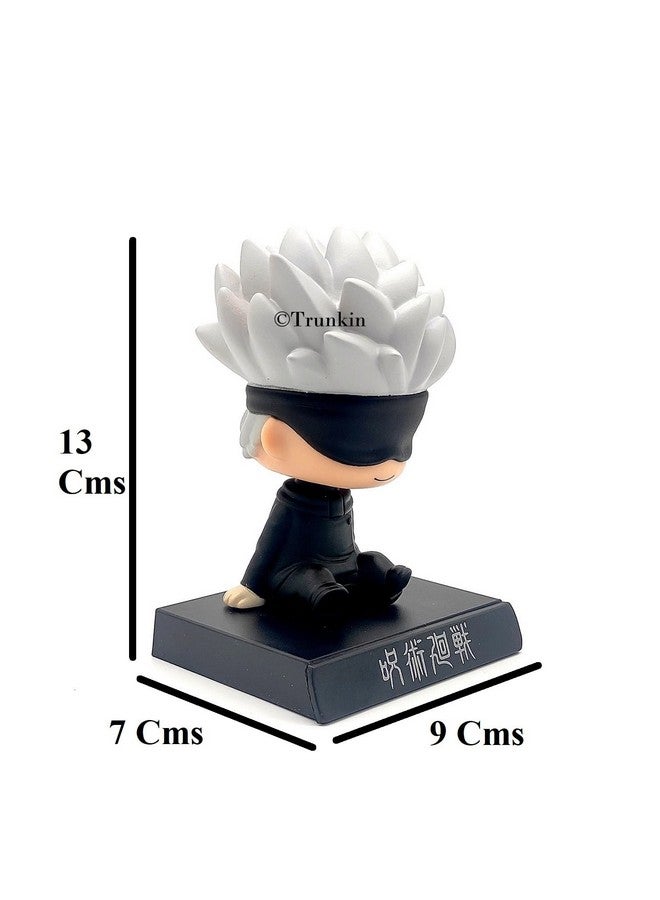 Trunkin Trunkin Jujutsu Kaisen Gojo Satoru Bobblehead | PVC Anime Figurine | Model Anime Toys Bobble Head (Multicolor) - 14 Cms  - Image 3