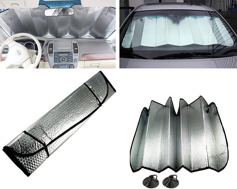 Selifaur 60x130 cm Foldable Auto Front/Rear Window Car Windshield Sun Shade for Kia Sonet - Image 2