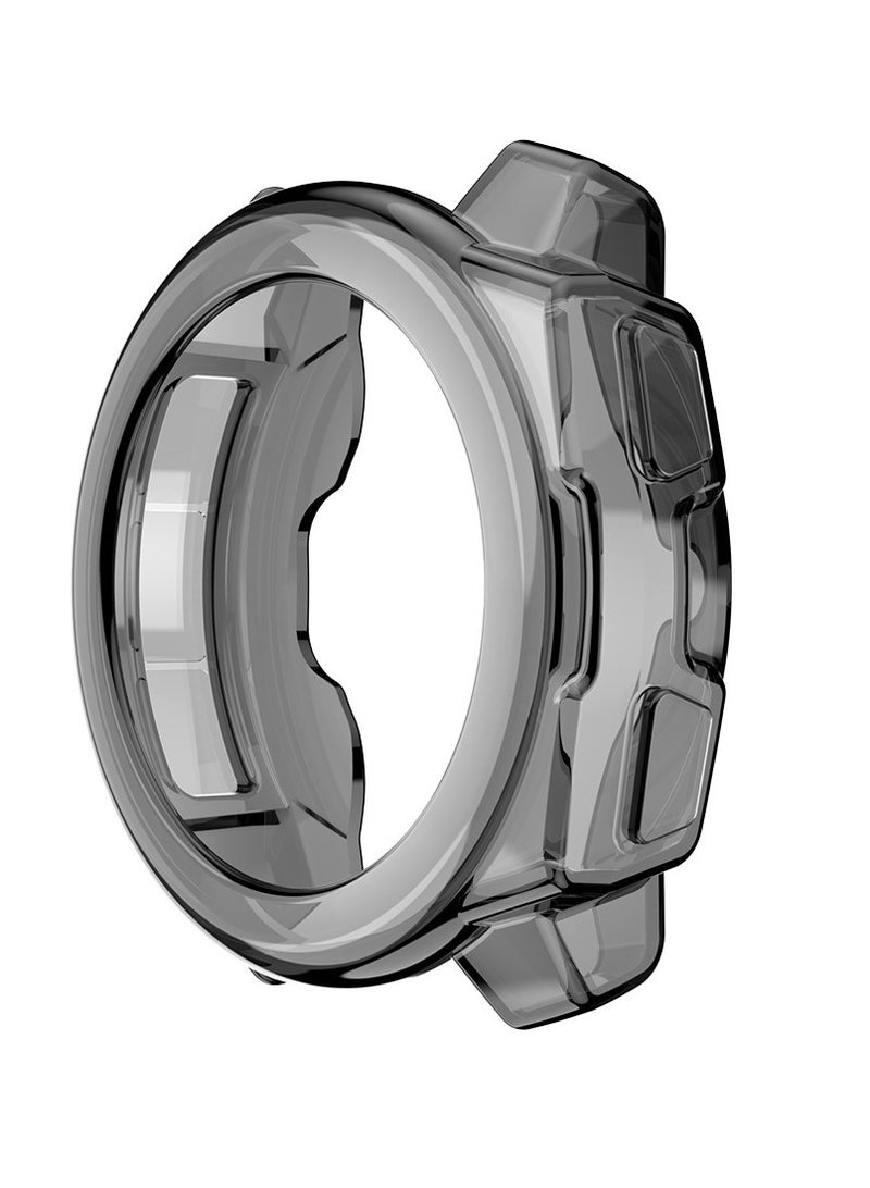 Zikra Cover Compatible with Garmin Instinct, Clear TPU Soft Rubber Replacement Case for Garmin Instinct, Ultra Slim Scratch Resistant, Easy Assembly, Perfect Fit (Clear Black) - Image 1