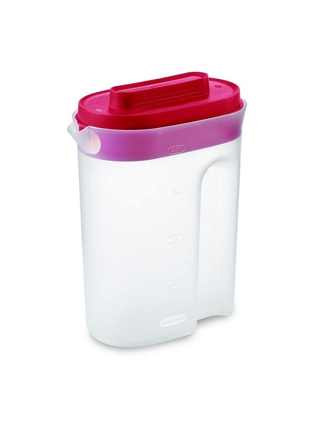 Rubbermaid® Compact™ Pitcher, Plastic Pitcher with Lid, 2 Quart - Image 1