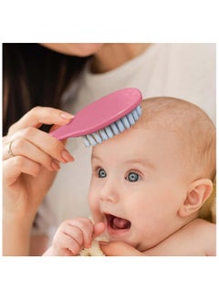 Generic Baby Nail Care - Baby Grooming Kit & Cleaning Kit for Infant Personal Daily Cleaning, Newborn Manicure Set Baby Health Care Kit Nail Clippers Hairbrush, (5 PCS) Pink  - Image 4