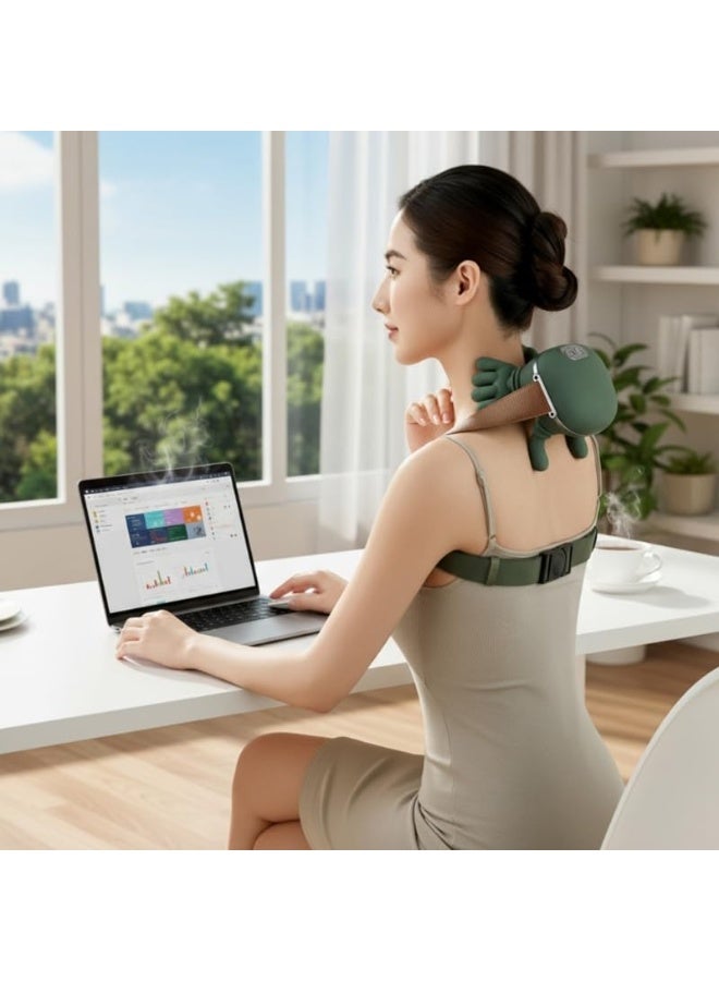 MOMENT Neck Massager with Heat, Shiatsu Neck and Back Massager with 4D Kneading, Wireless Deep Tissue Massage for Shoulder and Cervical Pain Relief, Portable and Rechargeable for Home and Office - Image 5