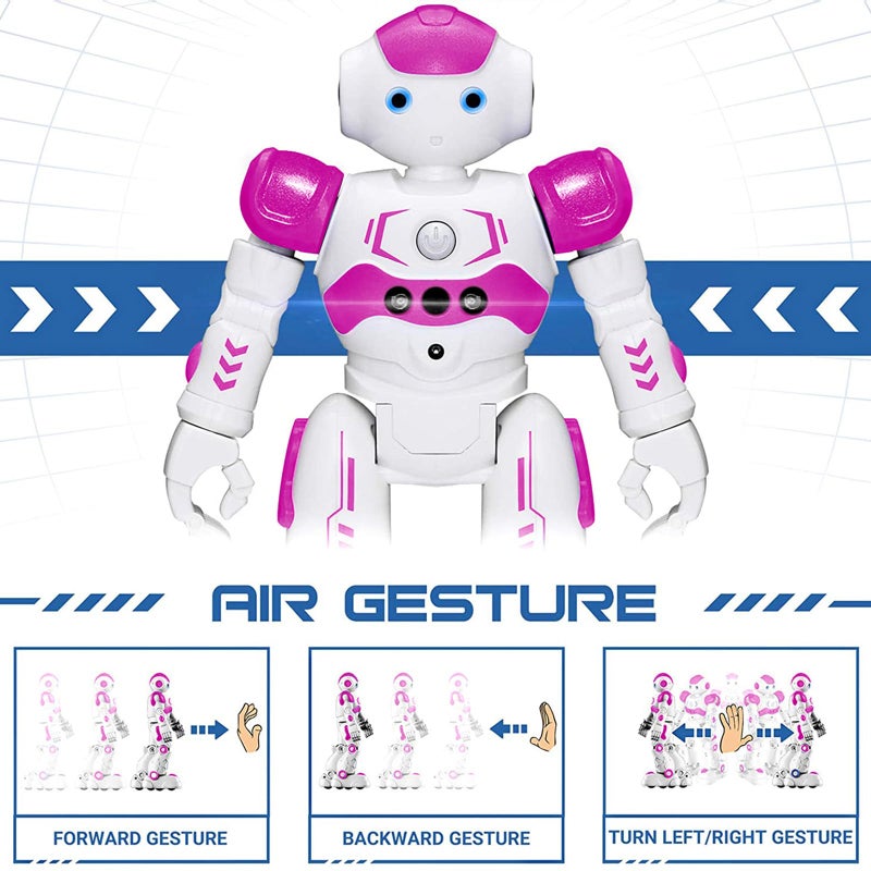 KingsDragon RC Robot Toys for Kids  Gesture & Sensing Programmable Remote Control Smart Robot for Age 3 4 5 6 7 8 Year Old Boys Girls Birthday Gift Present - Image 3