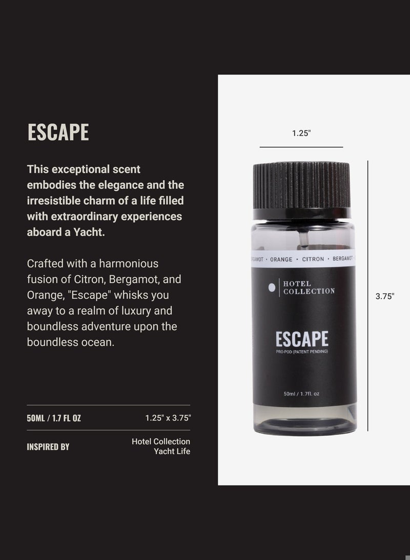 Hotel Collection Escape Pro-Pod Oil Blend - Hotel Inspired for Luxury Essential Oil Diffusers - Aromatherapy Scent Diffuser Oil - Citron, Bergamot, and Orange - Image 2