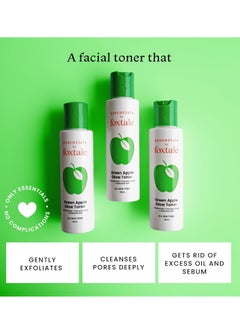 foxtale Foxtale Essentials Daily Green Apple Glow Toner with Niacinamide Fruit AHA Extract and Hyaluronic Acid 100ml  - Image 2