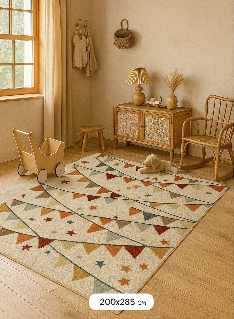 لوفت TAMARAI، سجادات غرفة المعيشة على الطراز الحديث، سجادات أرضية ناعمة، سجادات سجاد، وسائد أريكة غير قابلة للانزلاق، سجادات غرفة المعيشة القابلة للغسل، مقاس 200 × 285 سم، متعدد الألوان - 8426-GB4-Y - Image 4